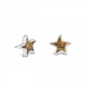 NEW DUNE JEWELRY sand jewel earring - starfish in silver